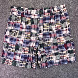 Chaps Ralph Lauren‎ Shorts Mens Size 40 Plaid Patchwork Casual Bermuda Preppy